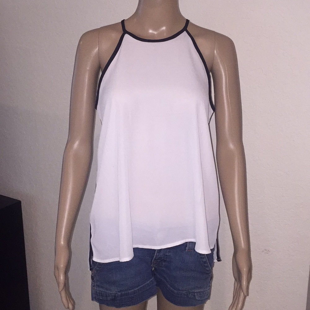 Sheer white blouse